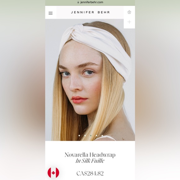 Jennifer Behr Novarella Silk Turban - Picture 2 of 7